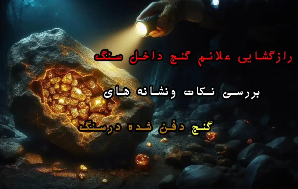 علائم گنج داخل سنگ