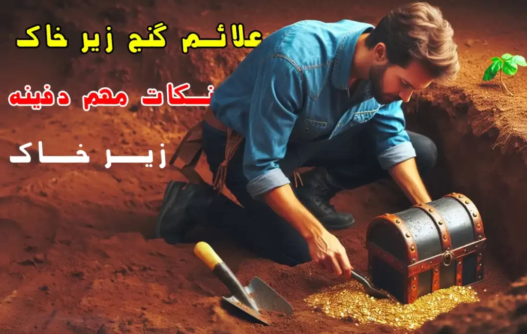 علائم گنج در خاک